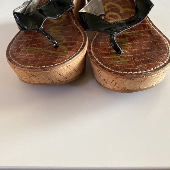 Sam Edelman Romy Wedge Platform Cork Flip Flops - Picture 5 of 6
